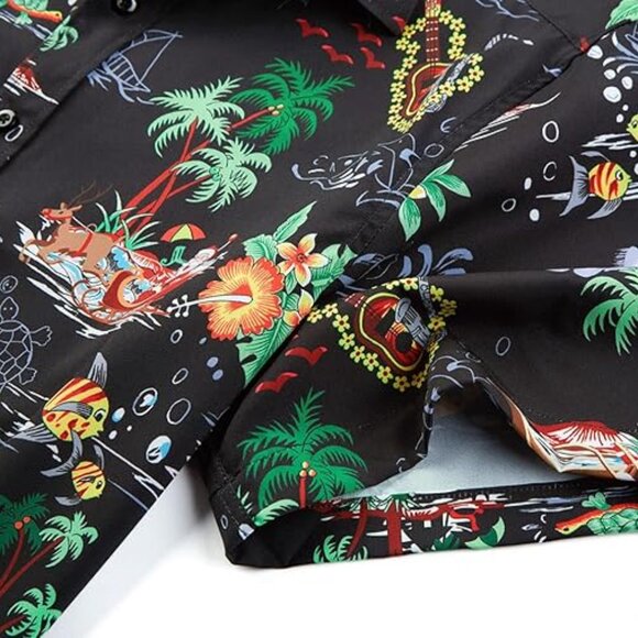 Men's Hawaiian Santa Dress Shirts NWOT - Picture 3 of 3